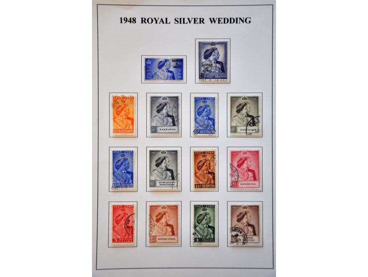 omnibus 1937-1951 a very nice used collection including Royal Silver Wedding 1948 complete and UPU 1949 virtually complete in