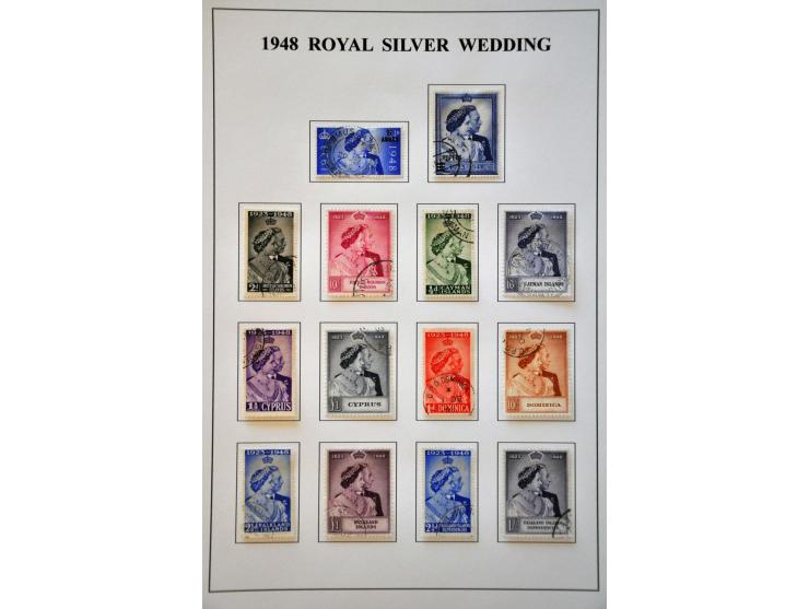 omnibus 1937-1951 a very nice used collection including Royal Silver Wedding 1948 complete and UPU 1949 virtually complete in