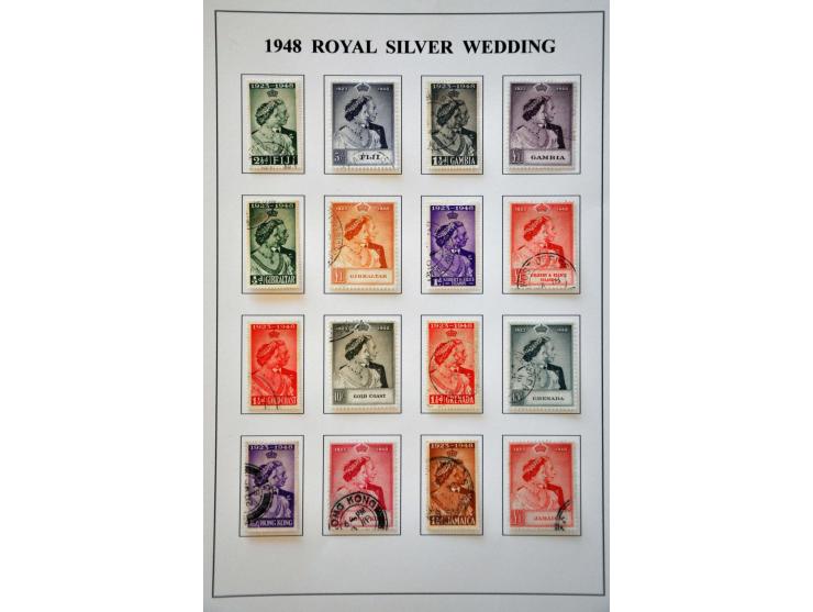 omnibus 1937-1951 a very nice used collection including Royal Silver Wedding 1948 complete and UPU 1949 virtually complete in