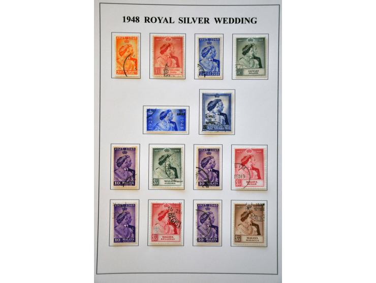 omnibus 1937-1951 a very nice used collection including Royal Silver Wedding 1948 complete and UPU 1949 virtually complete in