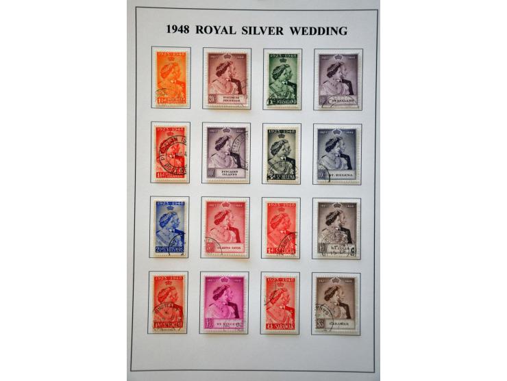 omnibus 1937-1951 a very nice used collection including Royal Silver Wedding 1948 complete and UPU 1949 virtually complete in