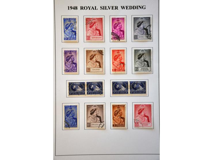 omnibus 1937-1951 a very nice used collection including Royal Silver Wedding 1948 complete and UPU 1949 virtually complete in