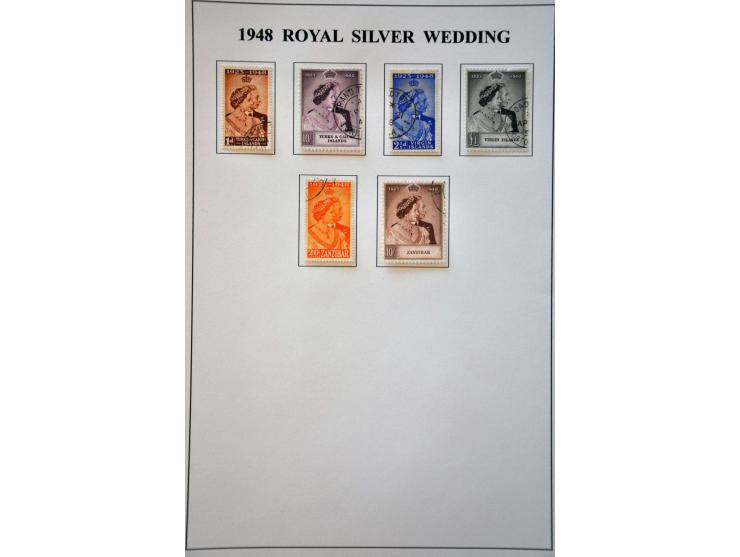 omnibus 1937-1951 a very nice used collection including Royal Silver Wedding 1948 complete and UPU 1949 virtually complete in