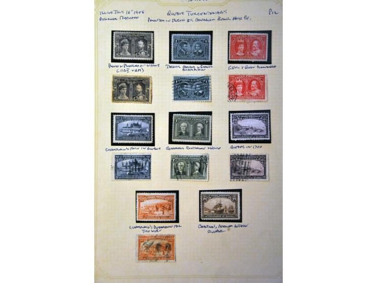 collection 1868-2007 used and */** including better stamps and sets, blocks of 4 etc. in 3 binders