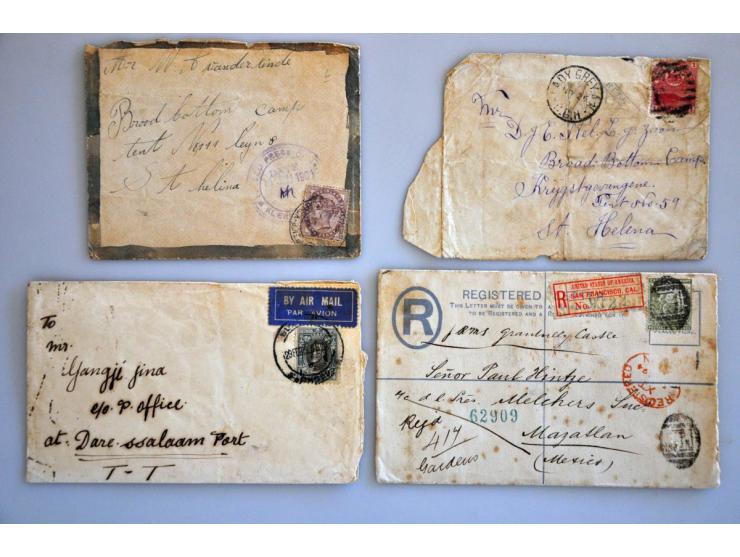 collection upto 1909 including Cape, Natal, Orange River Colony, Pietersburg, Transvaal, Boer War (covers), with better items