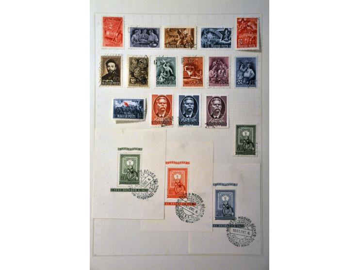 specialized collection 1871-1995 used with better items, perforations, cancellations, some covers etc. in 2 albums and stockb