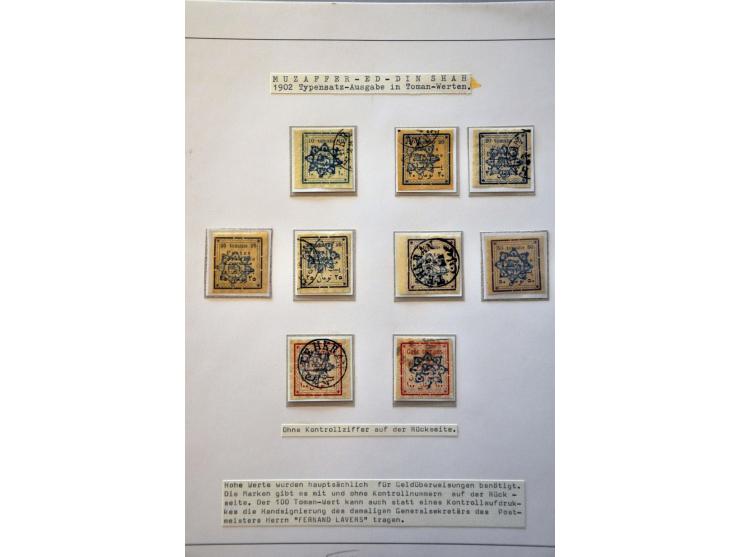 specialized collection of the provisional imperforate issues 1902-1903 in album