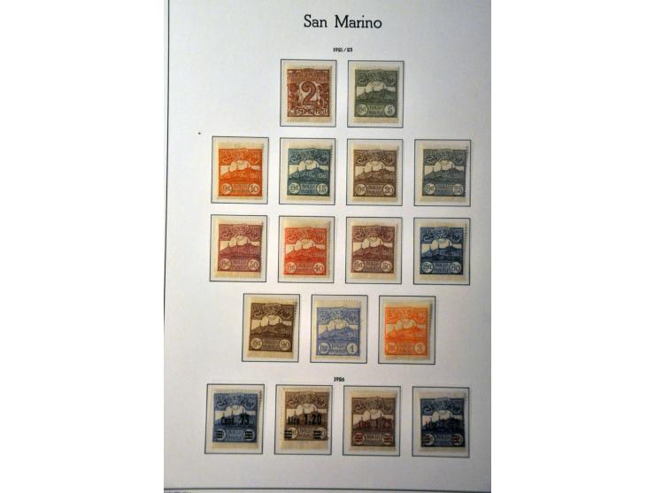 collection 1877-2004 */** with many better sets a.o. Airmail 1931, Postoffice 1932, Garibaldi, Postage Due, Parcelpost etc. i