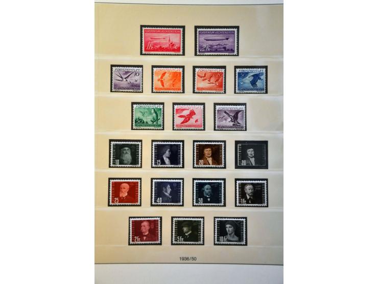 collection 1912-1990 */** with many better sets including 70th Anniversary Prince Johann and Landscapes 1930 in 2 Lindner alb