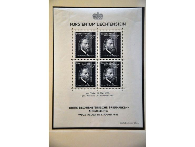 collection 1912-1990 */** with many better sets including 70th Anniversary Prince Johann and Landscapes 1930 in 2 Lindner alb