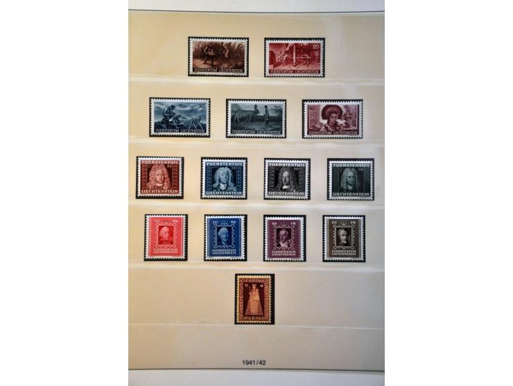 collection 1912-1990 */** with many better sets including 70th Anniversary Prince Johann and Landscapes 1930 in 2 Lindner alb