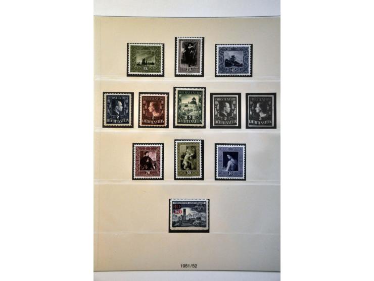 collection 1912-1990 */** with many better sets including 70th Anniversary Prince Johann and Landscapes 1930 in 2 Lindner alb