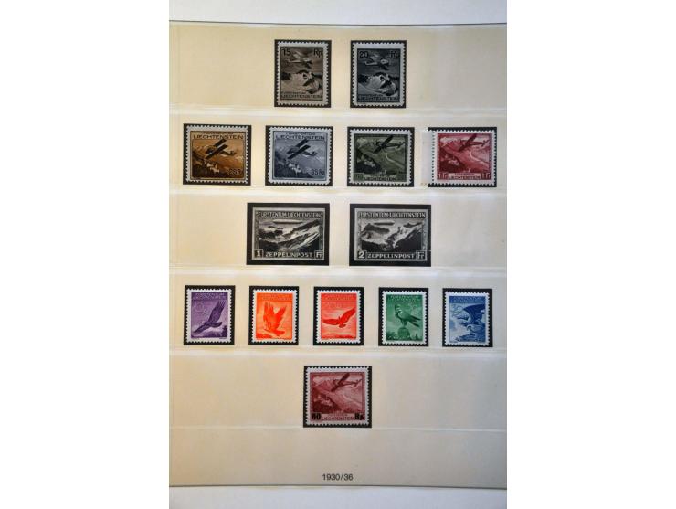 collection 1912-1990 */** with many better sets including 70th Anniversary Prince Johann and Landscapes 1930 in 2 Lindner alb