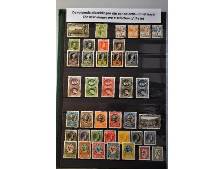 collection 1895-2000 ** with better sets and minisheets in good quality in 2 stockbooks