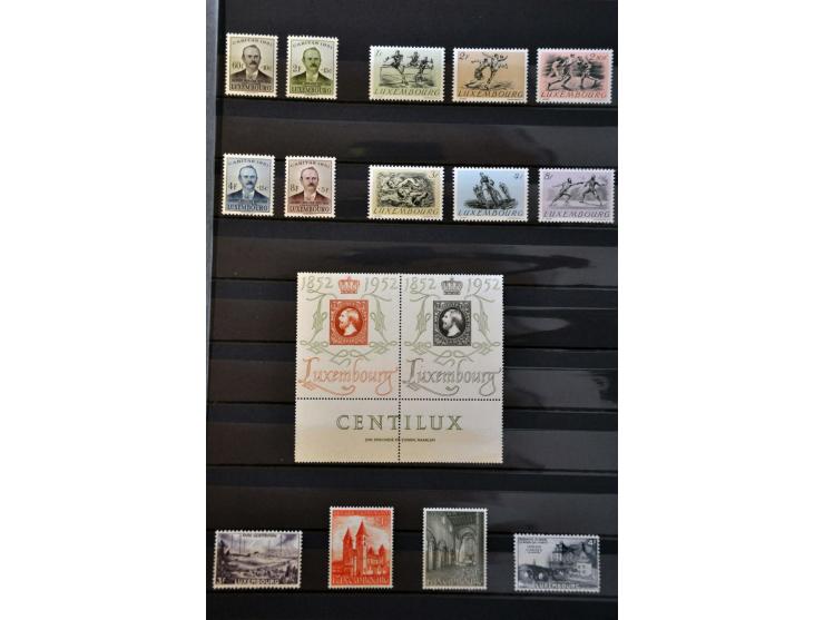 collection 1895-2000 ** with better sets and minisheets in good quality in 2 stockbooks