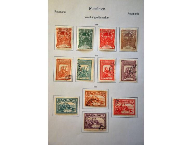 collection 1862-1978 used and many * with better stamps, sets and minisheets, in 2 albums