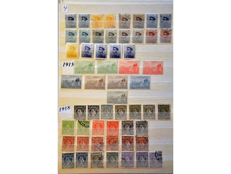 with classic Montenegro and Serbia collection used, */** with better sets and stamps in 4 stockbooks