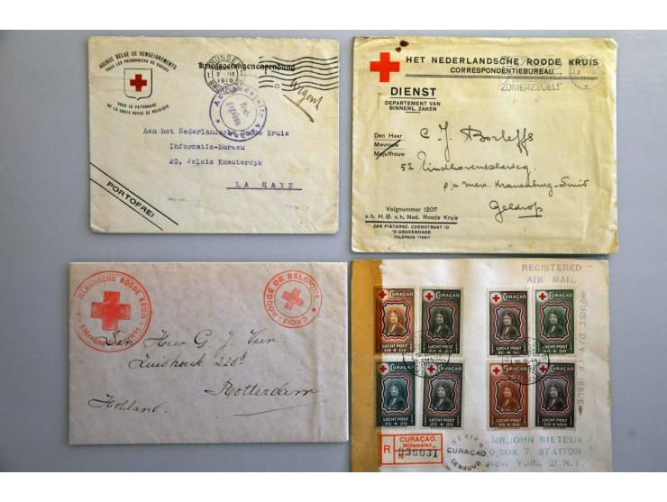 collection of 114 cards and covers including Netherlands including WW I and WW II, Dutch East Indies cover Tjideng camp 1946,