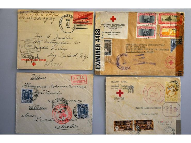 collection of 114 cards and covers including Netherlands including WW I and WW II, Dutch East Indies cover Tjideng camp 1946,