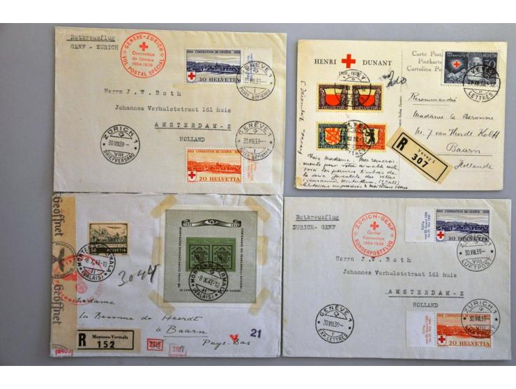 collection of 114 cards and covers including Netherlands including WW I and WW II, Dutch East Indies cover Tjideng camp 1946,