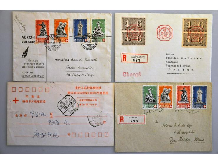 collection of 114 cards and covers including Netherlands including WW I and WW II, Dutch East Indies cover Tjideng camp 1946,