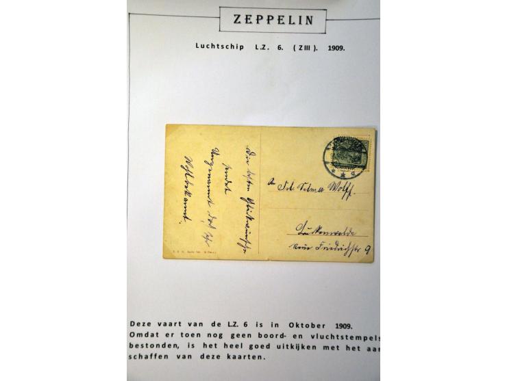 collection of about 130 Zeppelin covers including better flights and frankings, Treatypost, registered etc. on album leaves i