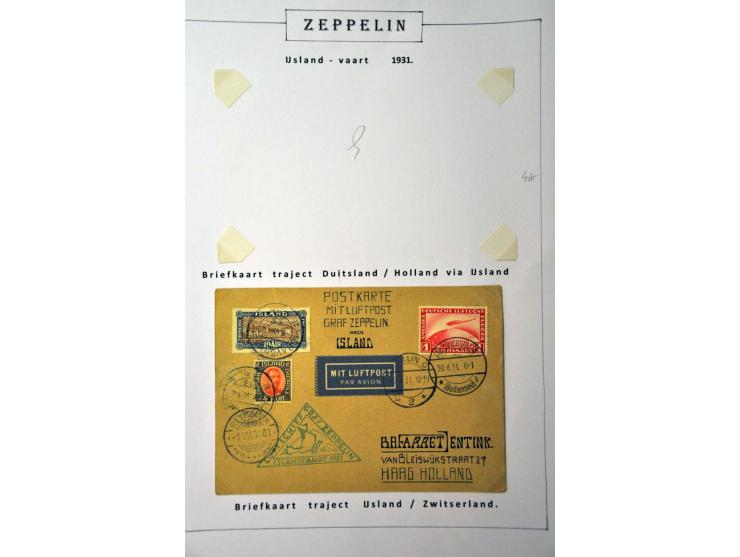 collection of about 130 Zeppelin covers including better flights and frankings, Treatypost, registered etc. on album leaves i