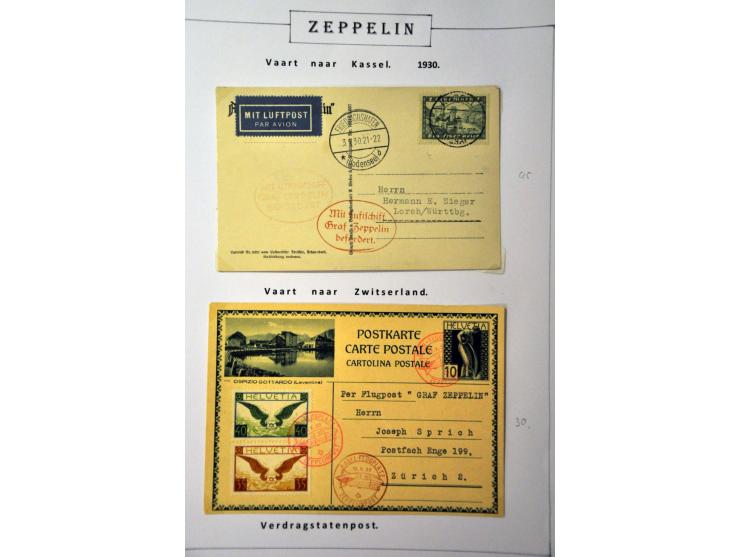 collection of about 130 Zeppelin covers including better flights and frankings, Treatypost, registered etc. on album leaves i