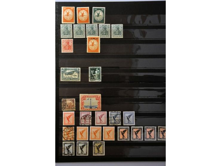 Airmail and Zeppelin stamps mostly mounted mint with many better sets from a.o. Brazil, Germany, Liechtenstein and Russia in 