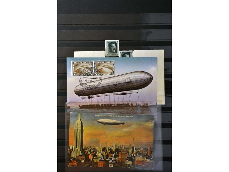 Airmail and Zeppelin stamps mostly mounted mint with many better sets from a.o. Brazil, Germany, Liechtenstein and Russia in 