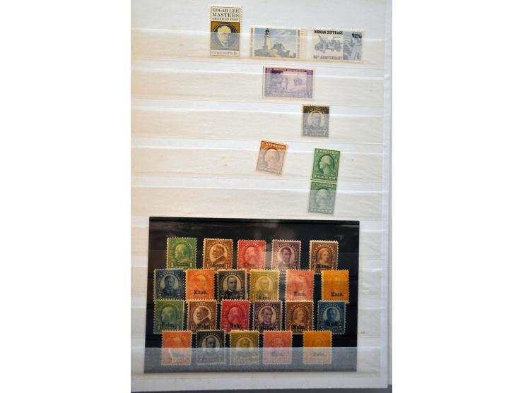 used and */** with better material including France, Liechtenstein and USA (a.o. Kansas and Nebraska overprints) in 2 stockbo