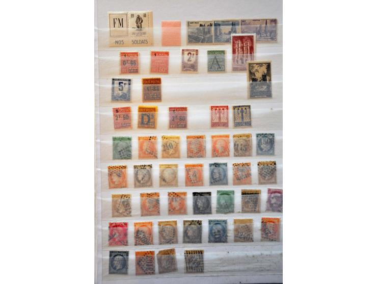 used and */** with better material including France, Liechtenstein and USA (a.o. Kansas and Nebraska overprints) in 2 stockbo