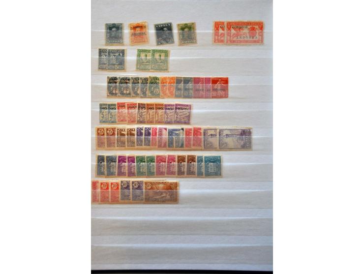 used and */** with better material including France, Liechtenstein and USA (a.o. Kansas and Nebraska overprints) in 2 stockbo