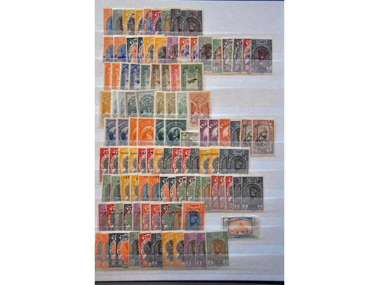 used and */** with better material including France, Liechtenstein and USA (a.o. Kansas and Nebraska overprints) in 2 stockbo