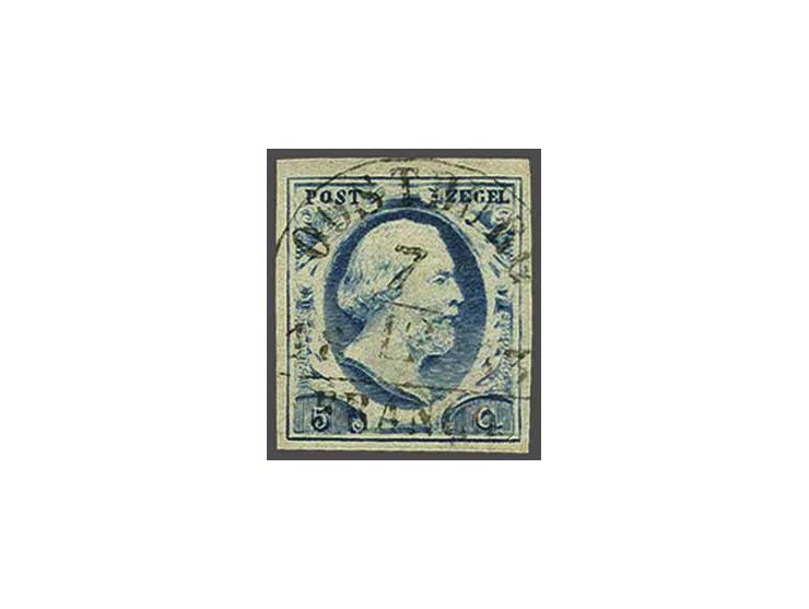Oostburg B (Ey 350) op 5 cent blauw, pracht ex.