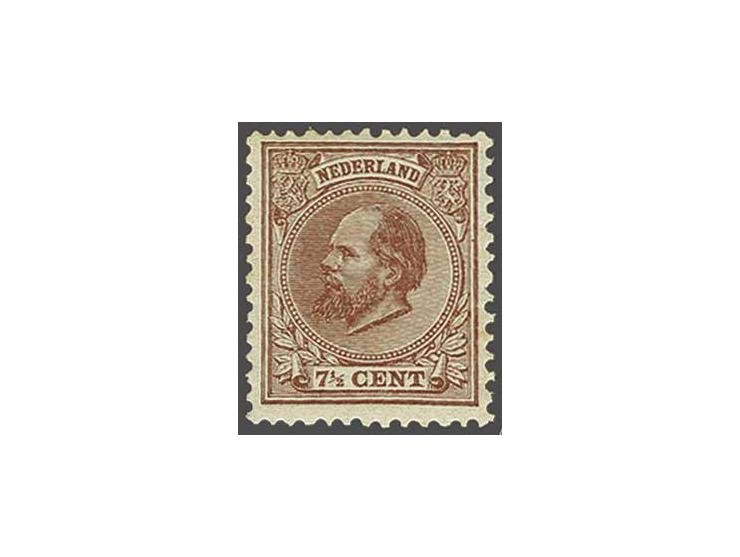 7½ cent chocoladebruin, cat.w. 375