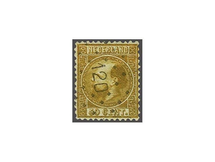 120 - Weesp - op emissie 1867 50 cent, pracht ex., cat.w. 60+200