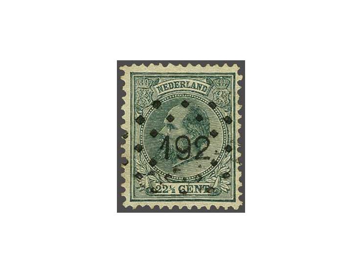 192 - Nieuwe Pekela - op Willem III 22½ cent, pracht ex., cat.w. 100+55