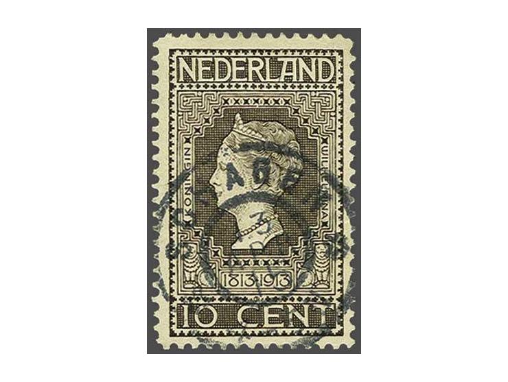 Schagen op Jubileum 1913 10 cent, fraai ex. (min. scheurtje)