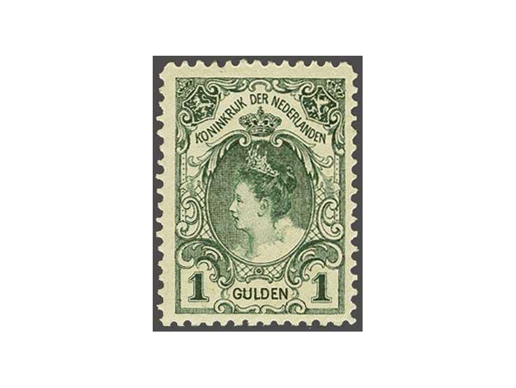 1 gulden blauwgroen tanding 11½, cat.w. 550