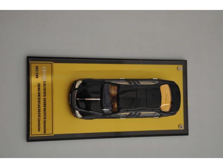 Toyota Crown Majesta Limousine, PMC, No 92 of 299, 1:43, black, Good Plus (left and right mirror missing), Toyota Soarer 2.5 