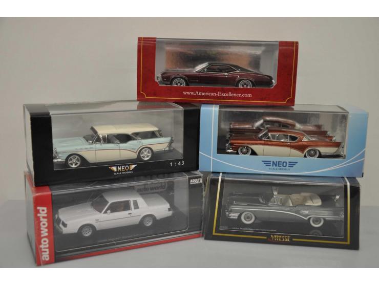 Buick Riviera GS, Neo Scale Models / American Excellence, 1:43, dark red, Mint, Buick Roadmaster Hardtop Coupe 1957, Neo Scal