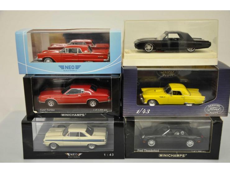 Ford Thunderbird Hardtop, Neo Scale Models, 1:43, red, Mint, Ford Falcon Futura Sprint Rallye Monte Carlo 1964, Neo Scale Mod