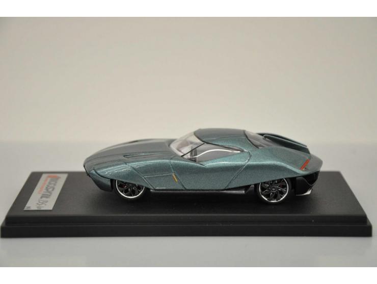 Alfa Romeo BAT 11 Bertone, Yow/Microsprint, hand built, 1:43, green, Mint.