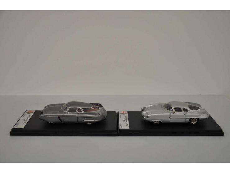 Alfa Romeo BAT 9 1955, LookSmart, 1:43, silver, Mint, Alfa Romeo BAT 5 Salone di Torino 1953, LookSmart, 1:43, grey, Mint.