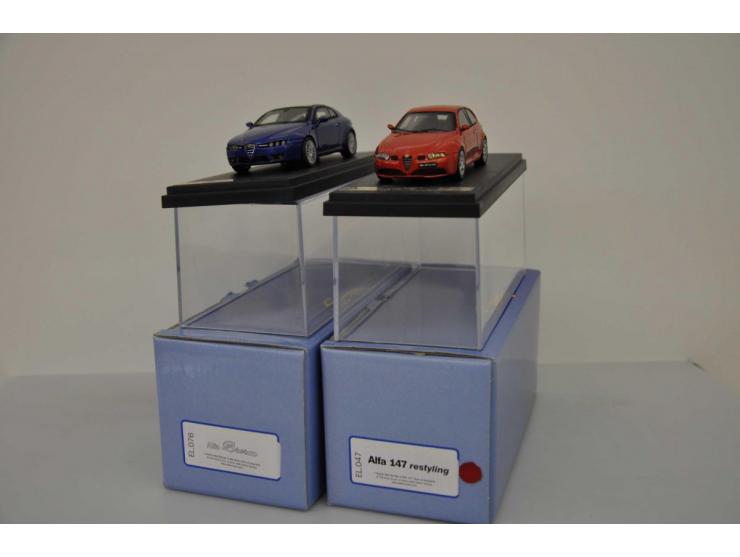 Alfa Romeo Brera, Racing43, 1:43, blue, Excellent (wipers glued), Alfa Romeo 147 GTA, 1:43, Excellent (window style left bit 