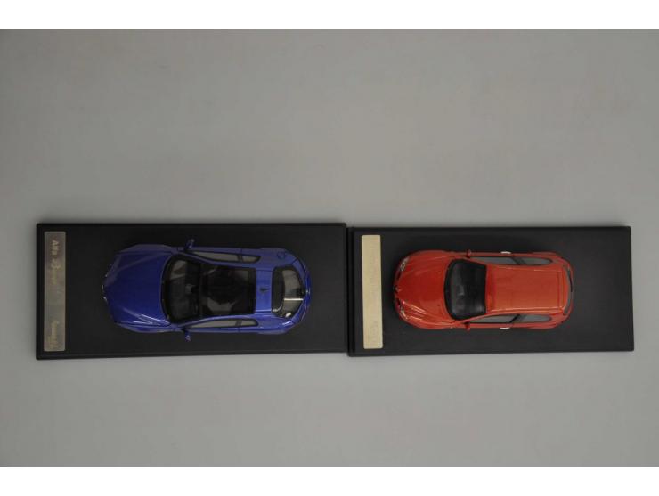 Alfa Romeo Brera, Racing43, 1:43, blue, Excellent (wipers glued), Alfa Romeo 147 GTA, 1:43, Excellent (window style left bit 