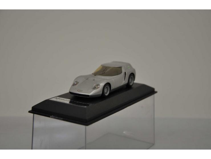 Alfa Romeo Scarabeo I OSI 1966, Monza Models (by Gijsbert Achterberg), 1:43, silver, Near Mint (box slightly damaged).