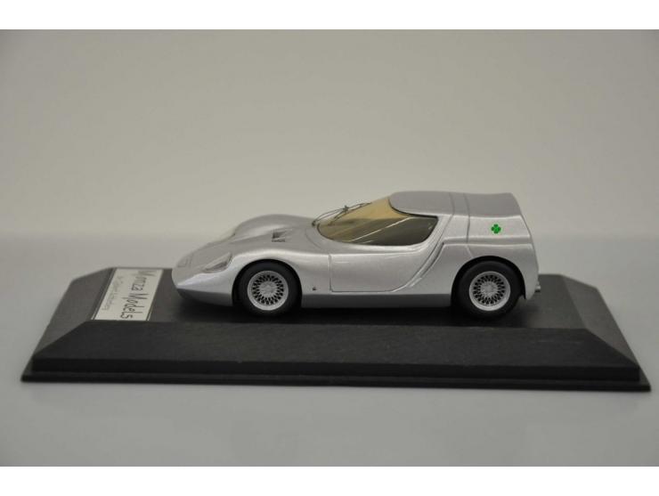 Alfa Romeo Scarabeo I OSI 1966, Monza Models (by Gijsbert Achterberg), 1:43, silver, Near Mint (box slightly damaged).