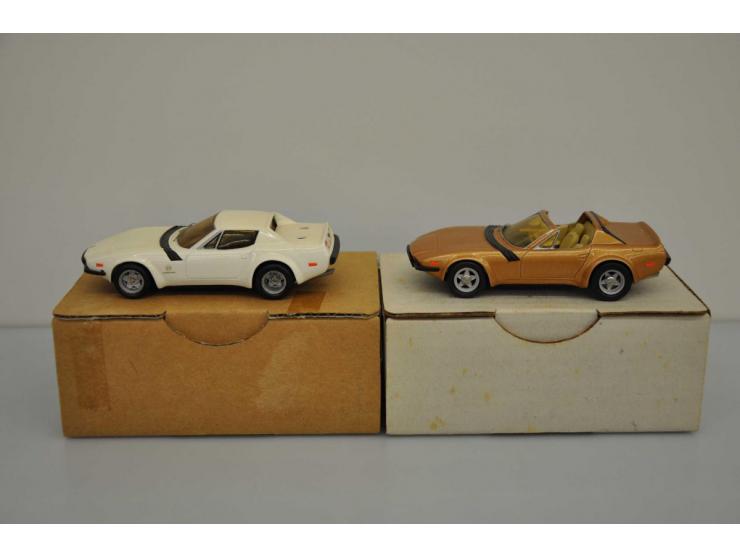 Ferrari 365 Michelotti Nart 1975, AMR (André Marie Ruf) / Tron, hand built, 1:43, white, Excellent (two bumper parts loose in